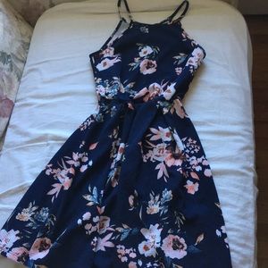 Floral dress XS navy by Soprano EUC-like new